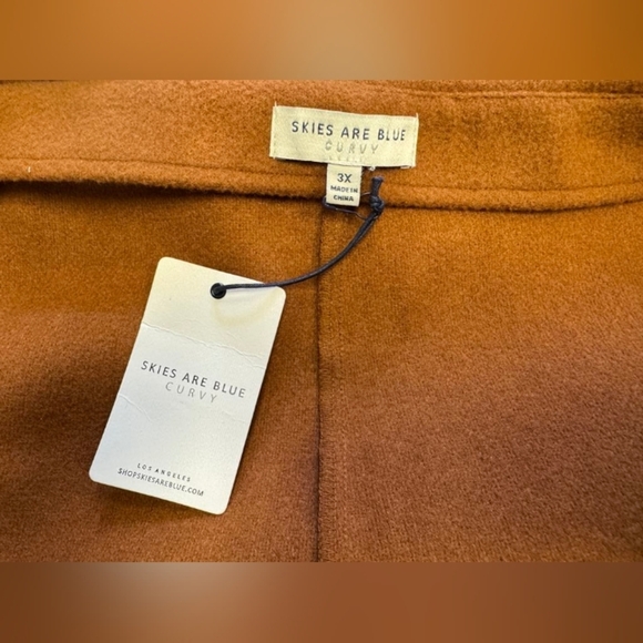 Skies Are Blue NWT High Rise Skort Brown Plus Size Size 3X - Picture 5 of 7